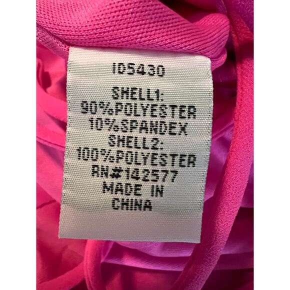 Iris Pink Sparkly Sequined Formal Low Back Evening Prom Dress Large - Picture 9 of 9